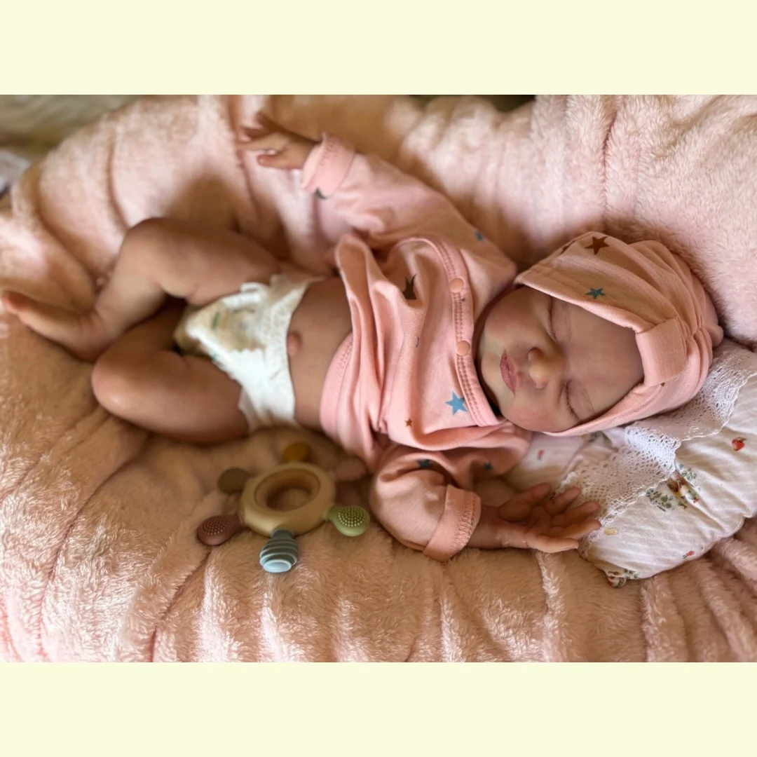 18 Polegada lavável laura sólido silicone bebe reborn menina boneca com pintado careca suavidade toque realista reborn bebê boneca
