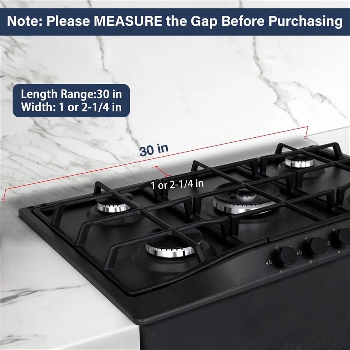 X10A 30inch Slide-in Range Rear Filler Kit,StoveGap Filler Strip, Stainless Steel Backsplash for Stove, Stove Trim Kit Silver