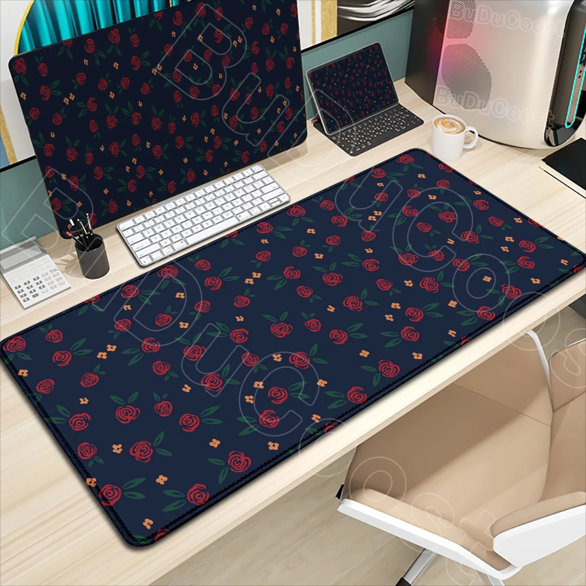 

New Hot Sale Plant Mouse Pad Gaming Flowers and Plants HD Mousepad XXL Playmat Non-Slip Rubber Desk Mats Gaming Laptop Table Mat