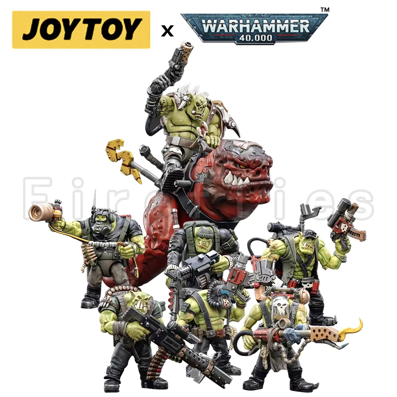 

1/18 JOYTOY Action Figure Ork Kommandos Squighog Nob on Smasha Squig Anime Collection Model Toy