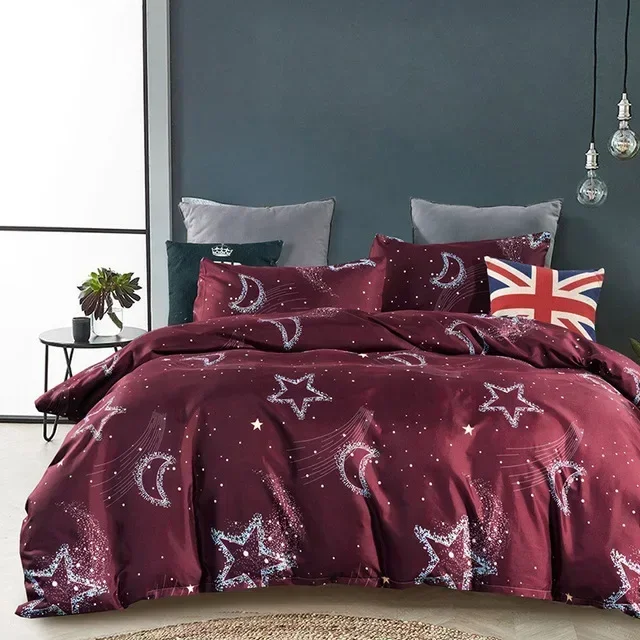 

2-3pcs Duvet Cover+Pillowcase Set Print Double Single Full King AU/EU/USA Bedclothes Home Textile No Sheet