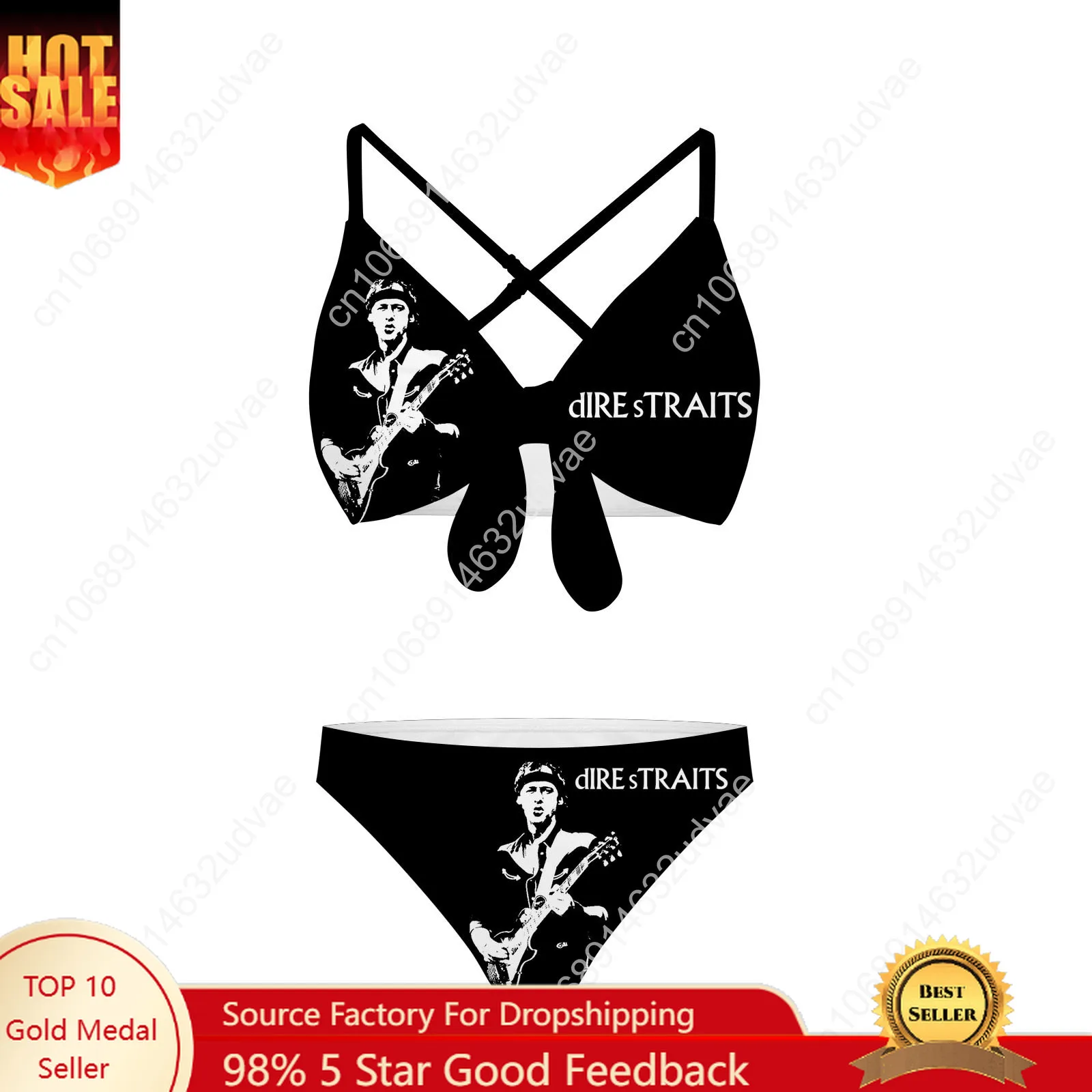 

Dire Straits Bathing Suits Cross Strap Suspenders Swimsuits Womens Personalized Bikini Pool Party Swimwear Custom Beachwear