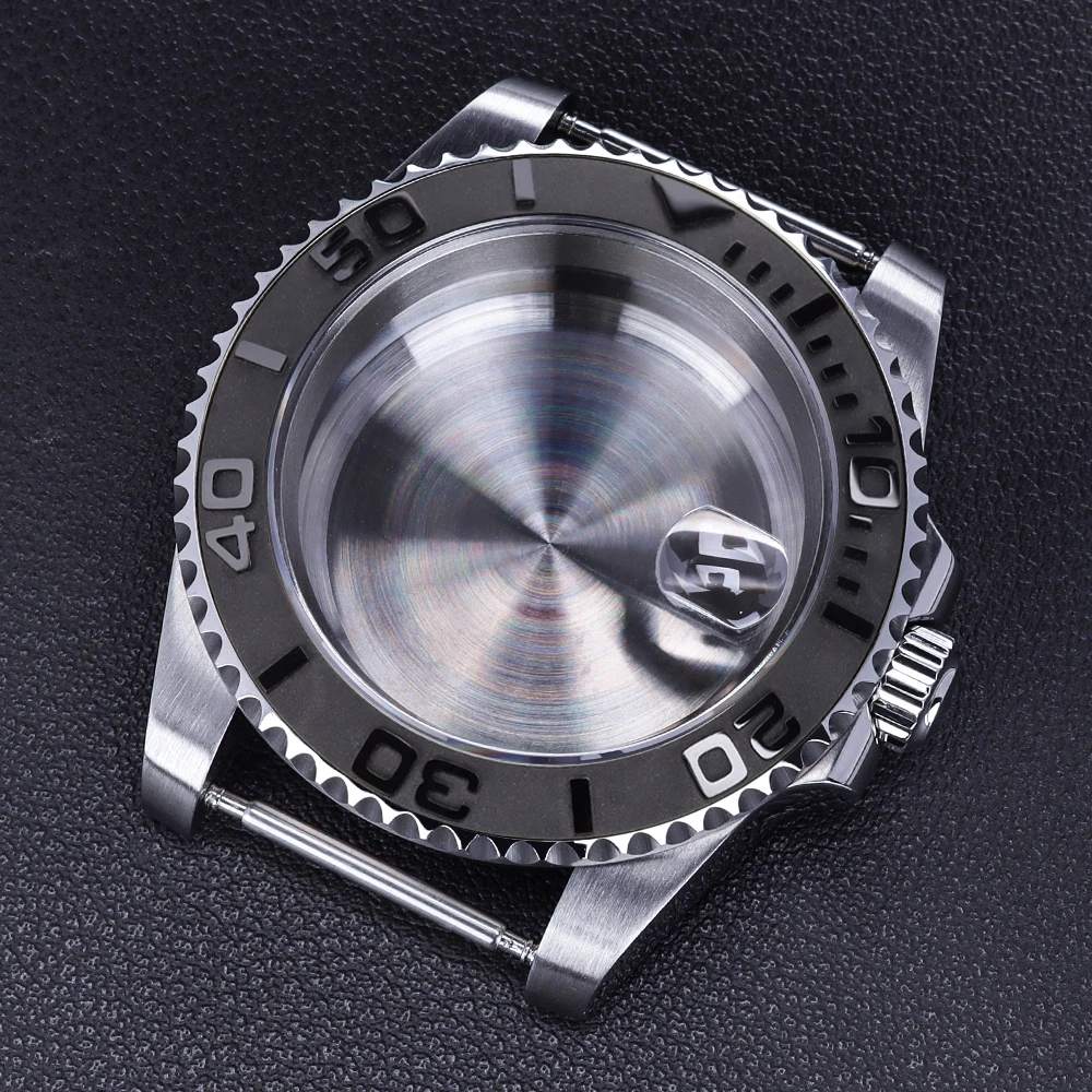 40mm 20ATM Diver NH35 Case Sapphire Glass for Yacht-master NH35 NH36 NH34 NH38 Miyota 8215 Eta 2824 Movement SUB GMT Watch Case