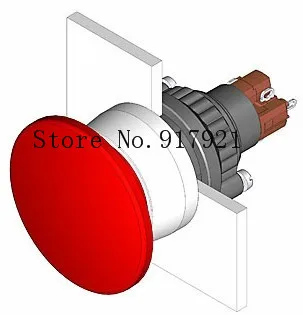 [ZOB] High degree of protection IP67 industrial grade imported Swiss 14-436.036 EAO mushroom head push button switch reset  --2P