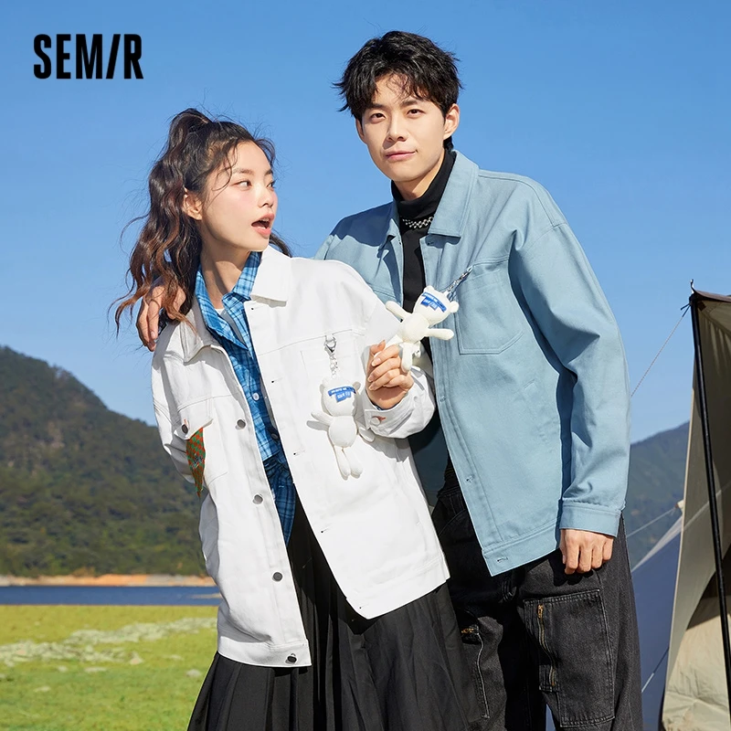 

Куртка Semir Мужская в шахматную клетку, свободная и удобная, на осень и весну, хлопковая, для кукол, мальчиков, 2022