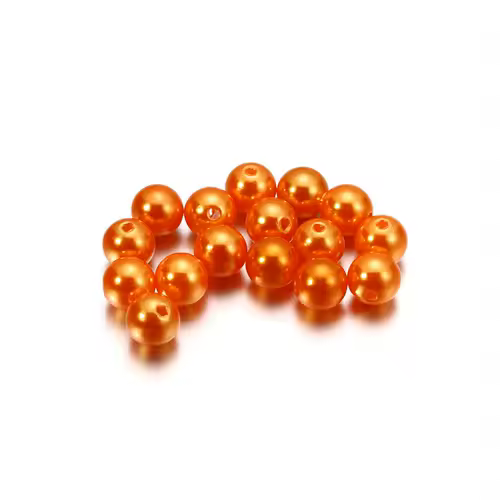 10-1000pcs/lot 3-20mm Straight Holes Acrylic Imitation Pearl Beige Bracelet Round Beads For DIY Craft Jewelry Making Supplies - Image 24