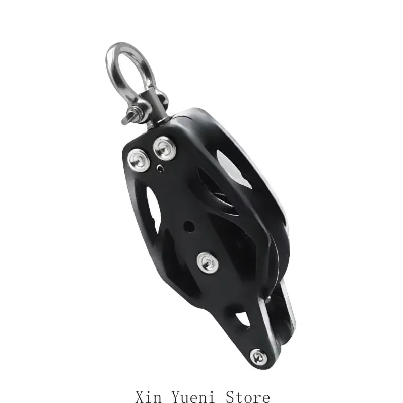 Stainless Steel Pulley Block Rope Pulley Nylon Sheave Single Lashing Eye