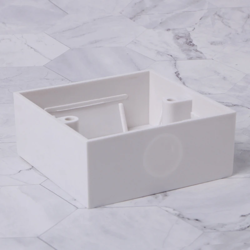 Plastic Surface Mount Backbox White Recessed Backplate Box Easy to Install