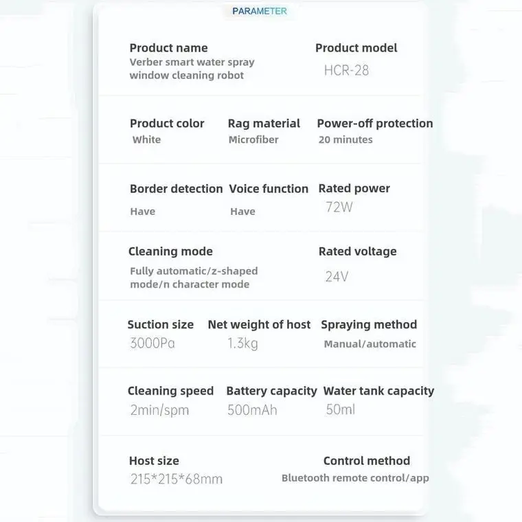 Ultra-Thin Robot Window Cleaner for Indoor Outdoor Use Featuring Remote Control Electric Power for Effortless Glass Cleaning
