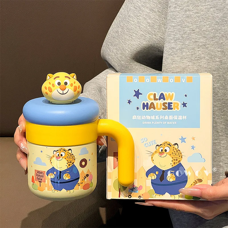 

Zootopia Leopard Police Officer Thermos Cup New Cartoon Stainless Steel Water Cup Student Portable Cup Birthday Surprise Gifts