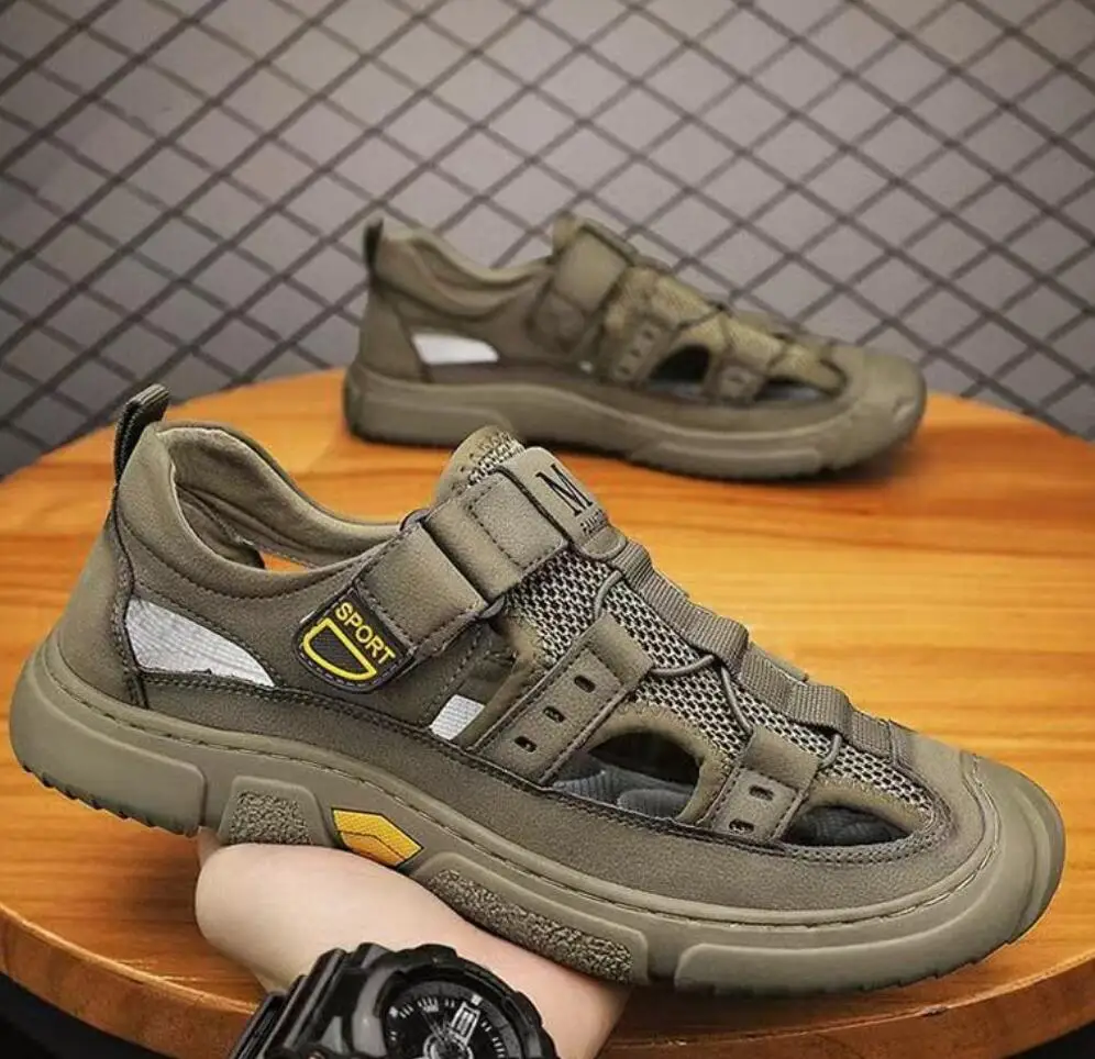 

HOT Anti-Slip Outdoor Sandals Men's 2026 Summer New Mesh Cloth Breathable Driving Outdoor Casual Wading Shoes Beach Shoes