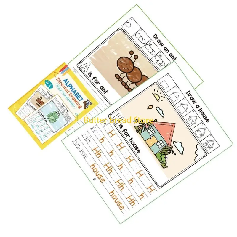 W89C Educational Coloring Handwriting Workbook And Pen Control Activity Book For Kids Safe Paper For Home Or Classroom Use