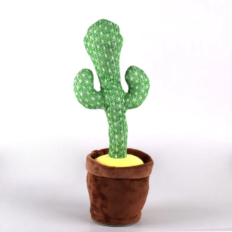 Children's plush toys sing and dance funny swing music plush dance cactus plush electric toy - view 3