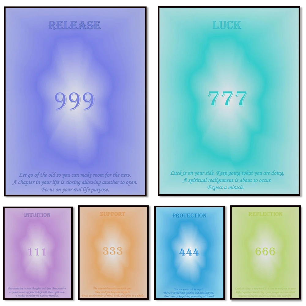Angel image grainy gradient halo art print, gallery wall art filled with spiritual energy, home decor poster