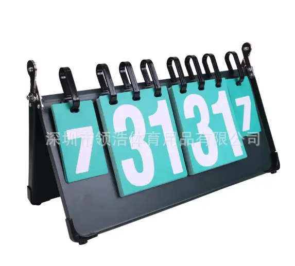 

Portable Flip Scoreboard Steel Plate Sports Scoreboard Clear Keeper For Tennis Soccer Football Volleyball Table