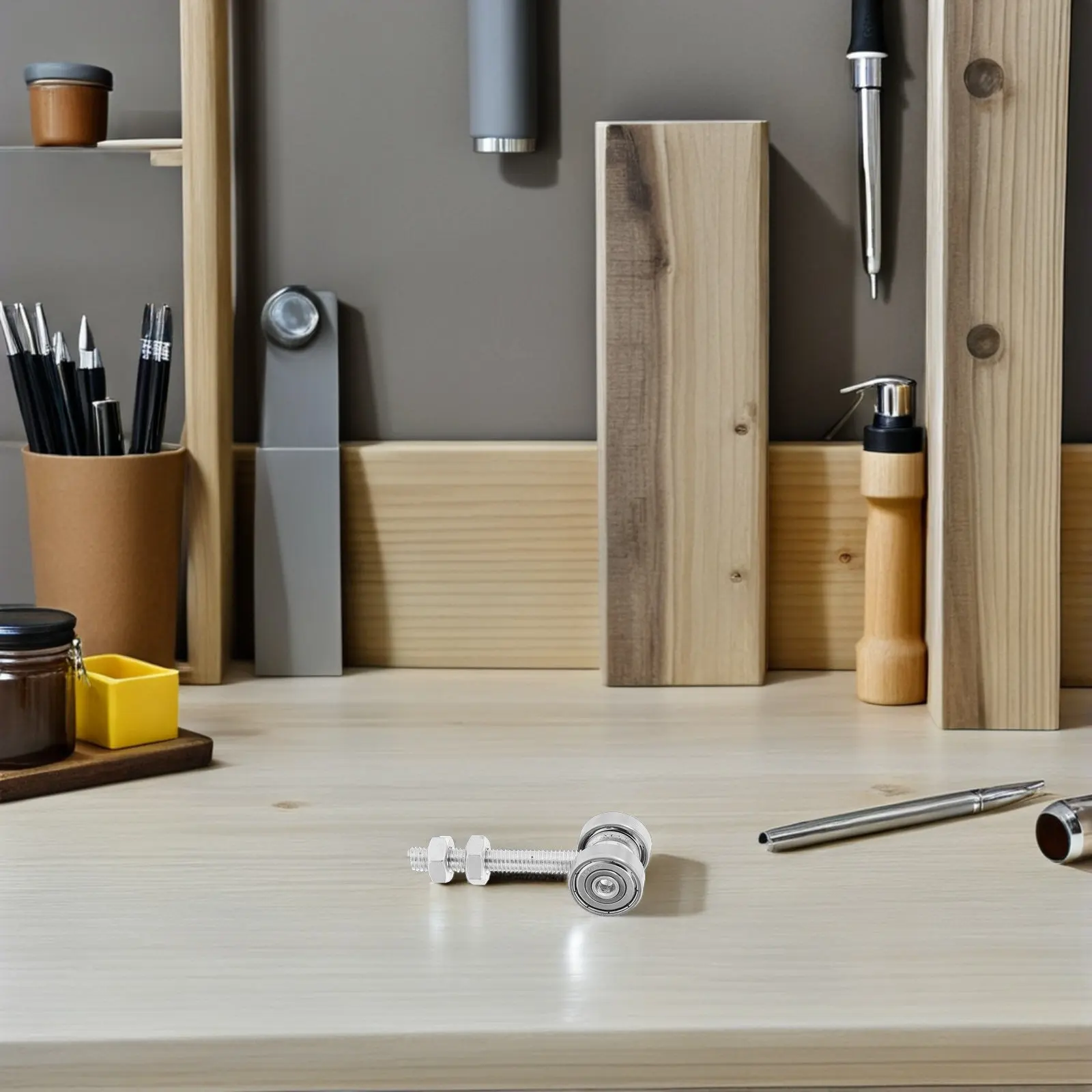 

Комплект из 4 роликов для раздвижных дверей с двойными подшипниками, усиленные, для шкафов и амбарных дверей