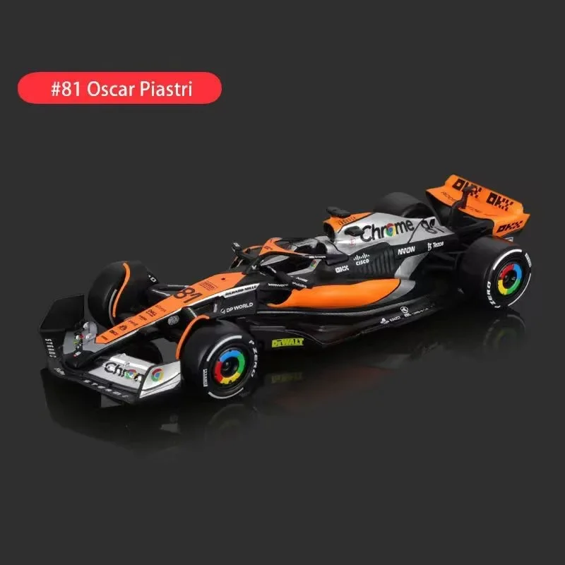 

Bburago 1:43 2023 F1 MCL60 Model Cars #4 Lando Norris #81 Oscar Piastri Alloy Car Die Cast Model Toy For Boy Collectible