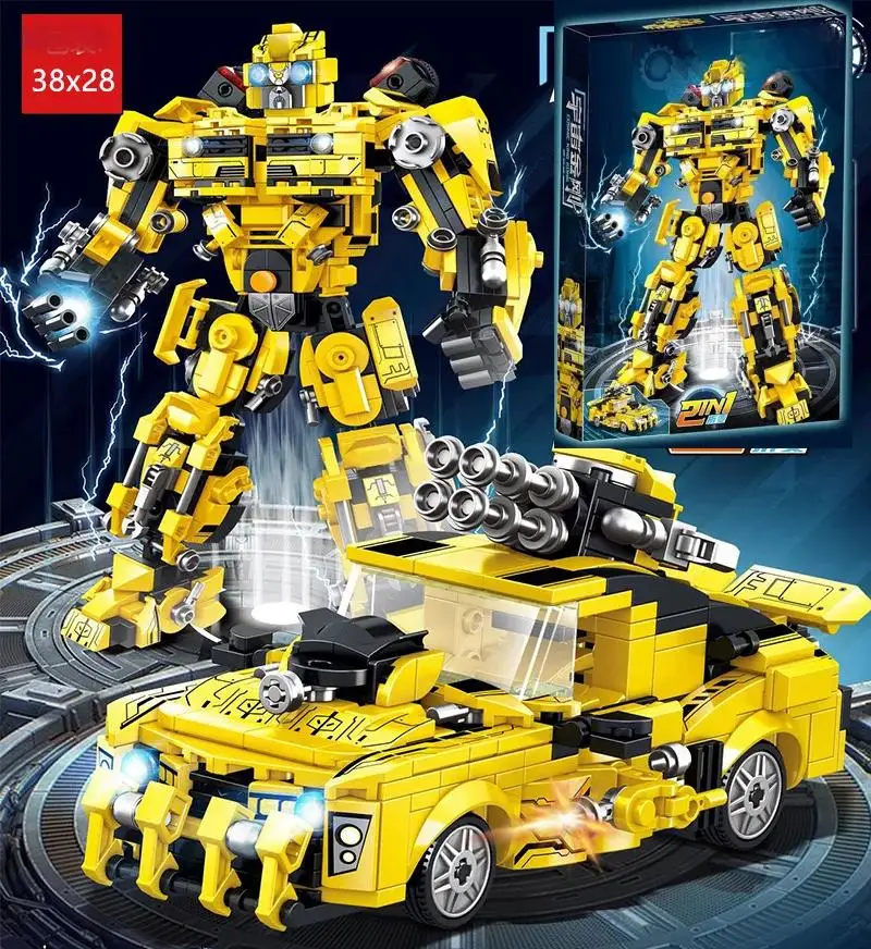 ToylinX 463PCS Building Set, Collectible Transformation Robot and Truck Building Block Set, Hallowmas Gifts for Children.