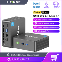 GMKtec G3 AL Mini PC Intel Celeron 5205U Windows 11 Pro 8GB RAM 256GB ROM Dual HDMI Desktop Mini Computer WiFi 5 BT4.2