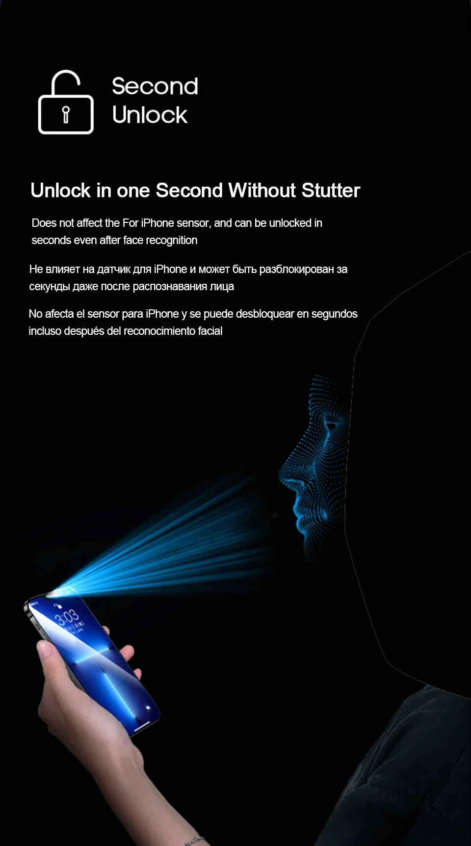 1-3 Stück Displayschutzfolie für Honor 200 Pro 500 400 90, Anti-Spy, Privatsphäre, automatische Anbringung, gehärtetes Glas, Magic 7 6 8 Pro 5 Lite Glas – Detail 9