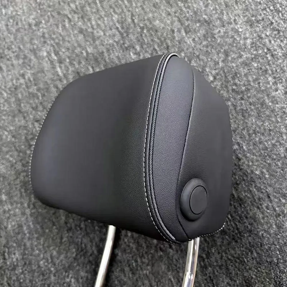 For A4 B9 Q5 A6 VW CC Tiguan Golf MAGOTAN B8 adjustable Genuine Leather headrest view with headrest under four regulation