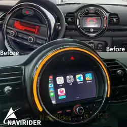 Navirider 128GB odtwarzacz wideo multimedialny GPS dla BMW Mini jeden 2017 F55 COOPER F56 CLUBMAN F54 Android Stereo Carplay ekran dotykowy