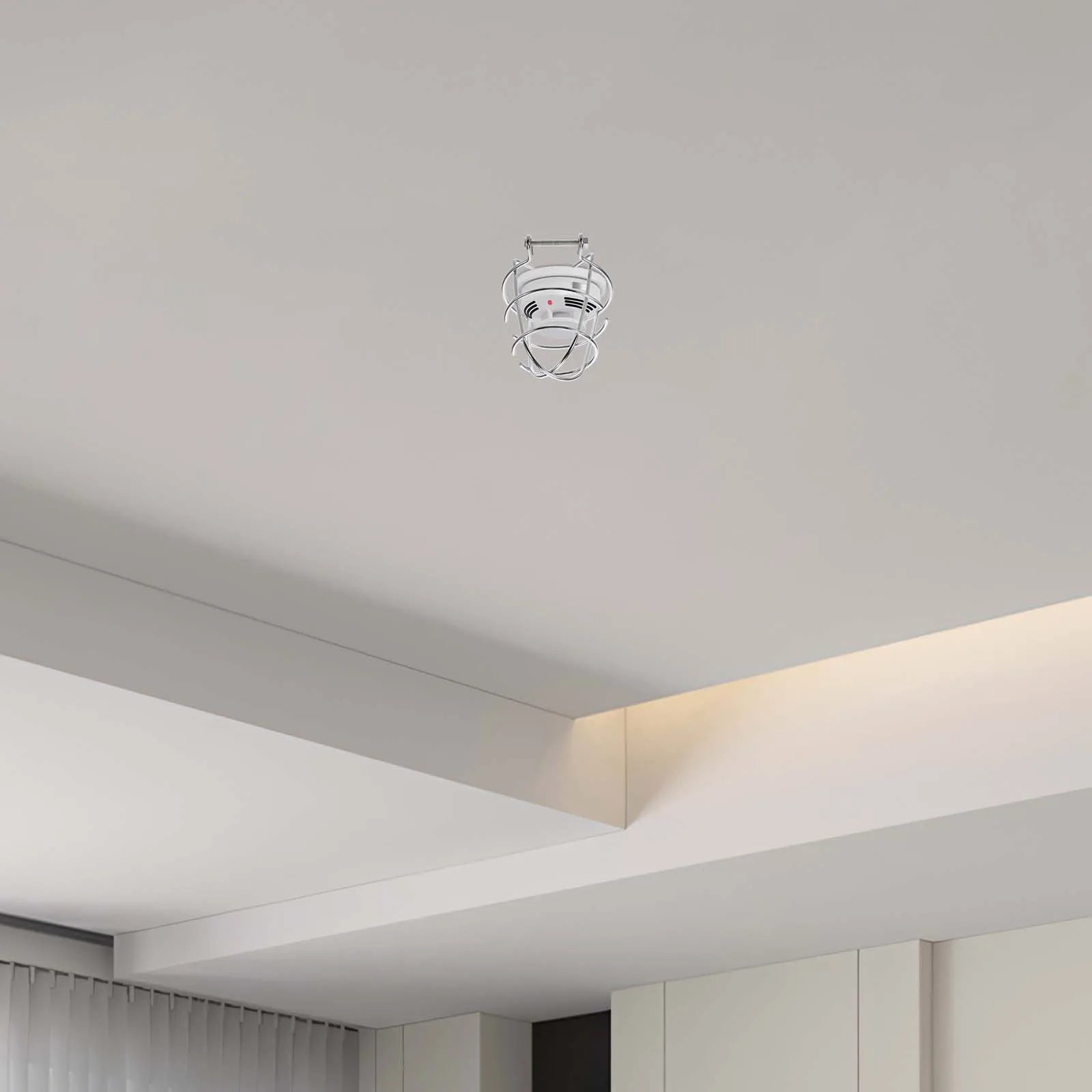 

Fire Cover Metal Sprinkler Ceiling Residential Commercial Industrial Easy Install Smoke