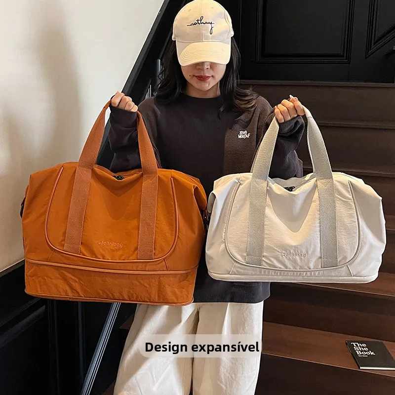 new-travel-bag-large-capacity-short-trip-tourism-storage-luggage-handheld-lightweight-crossbody-sports-fitness-bag