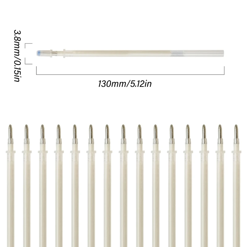 100 Pezzi Penna Termica Cancellabile Ricariche per Tessuto Cancellabili Ricariche per Pennarelli per Tessuto a Scomparsa delle