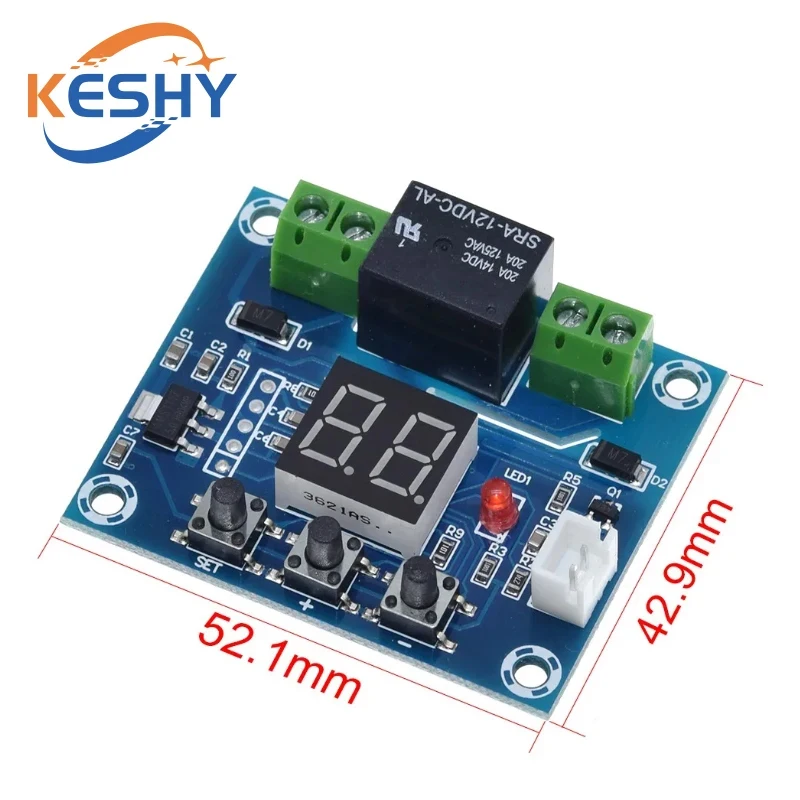 1-10PCS XH-M214 12V Soil Humidity Sensor Controller Irrigation System Automatic Watering Module Digital Display - Image 6