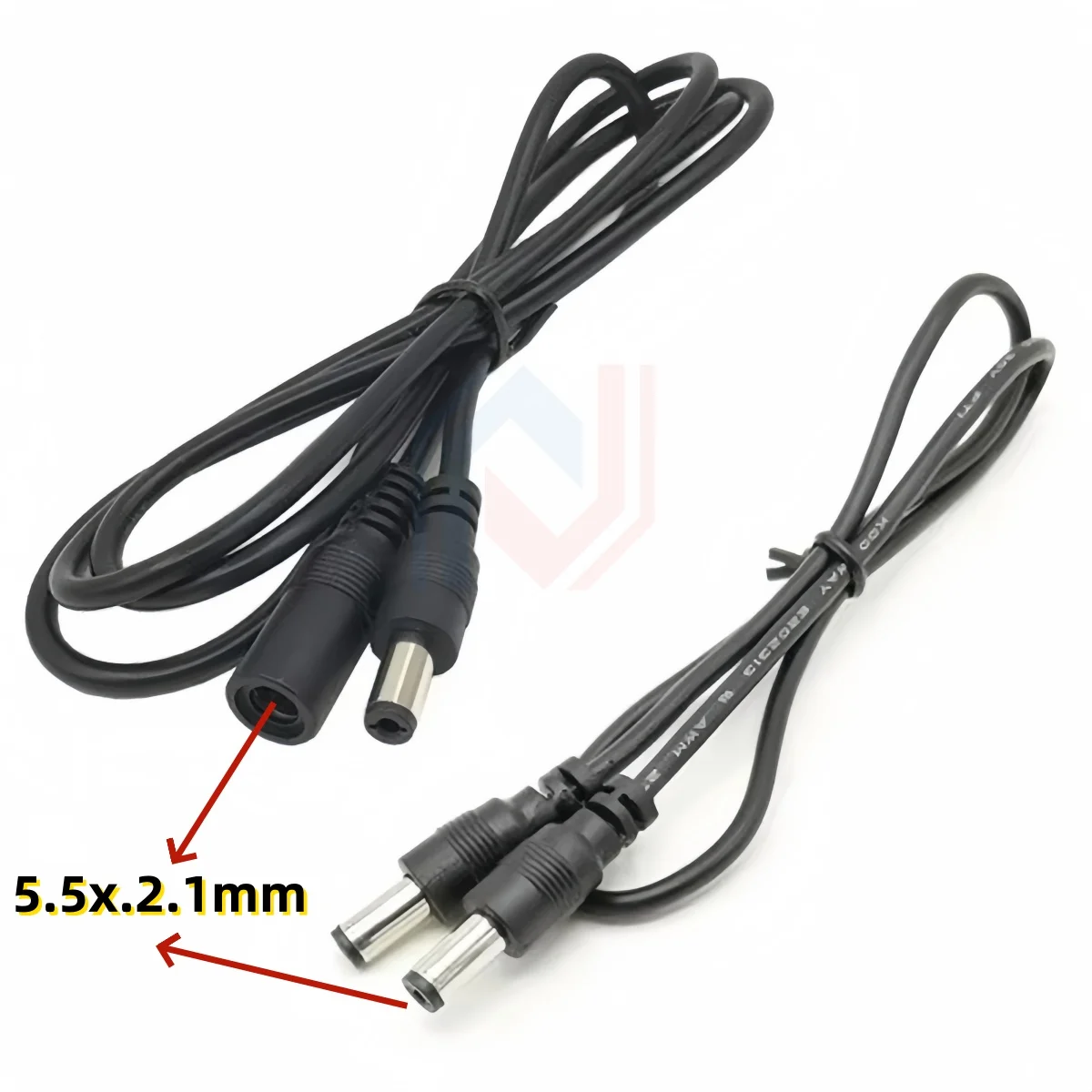 Przedłużacz zasilania DC Przedłużacz męski i żeński DC 5,5x2,1 mm 22AWG Zasilacz Kabel DC Okrągły otwór Kabel do ładowania DC