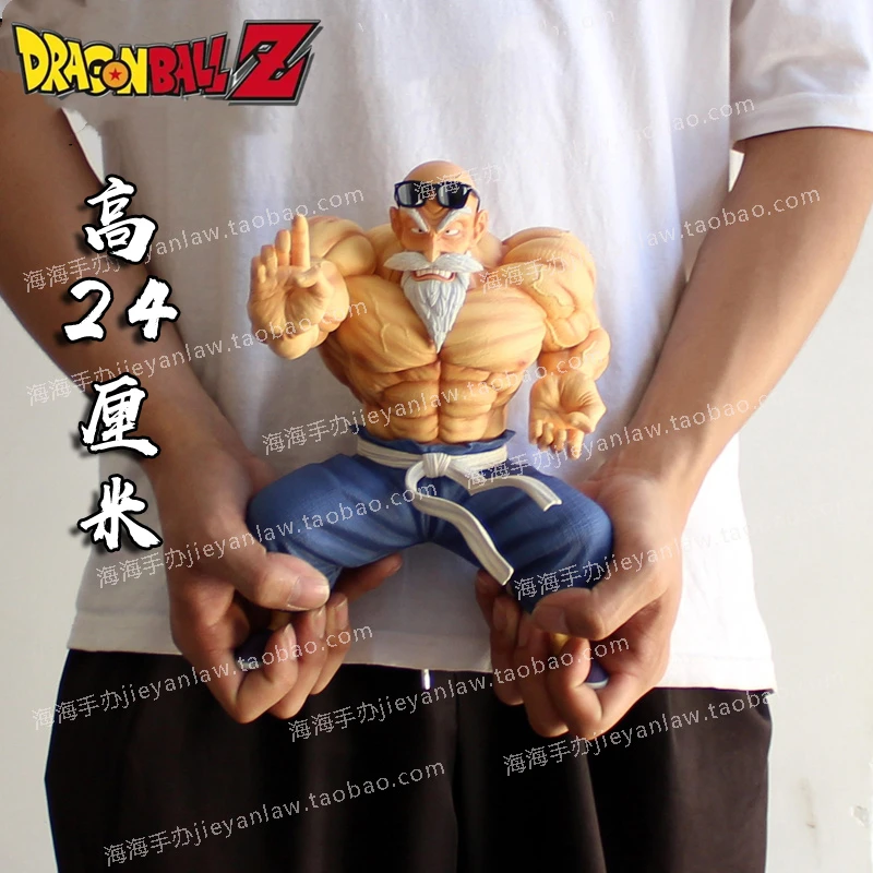 

24CM Large Dragon Ball Z Master Roshi Muscle Anime Figures Pvc Action Statue Model GK Toys Collect Decor Children Birthday Gift