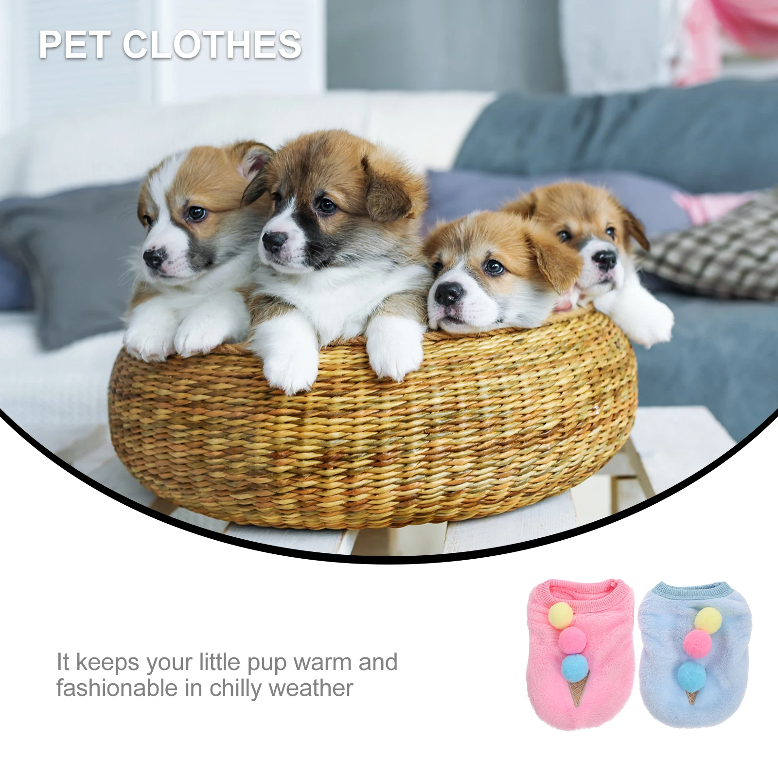 

2pcs Apparel Dog Cosplay Clothes Puppy Vest Bunny Vest Costume For Dog Festival Apparel Supplies Outfit Garment Pet Costume