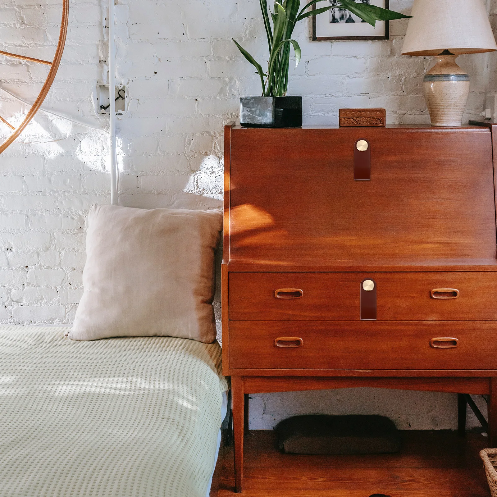 

2 pcs Wardrobe les Pulls for Drawers Cabinets Vintage Drawer Puller Knobs Durable Safe Hardware