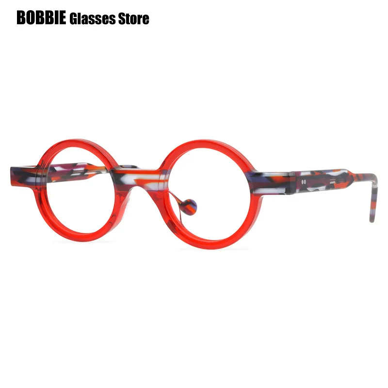 Brand Designer Retro Round Glasses Frames Men Eyeglasses Women Man Eyewear Acetate Myopia Reading Optical Spectacle Oculos 2023