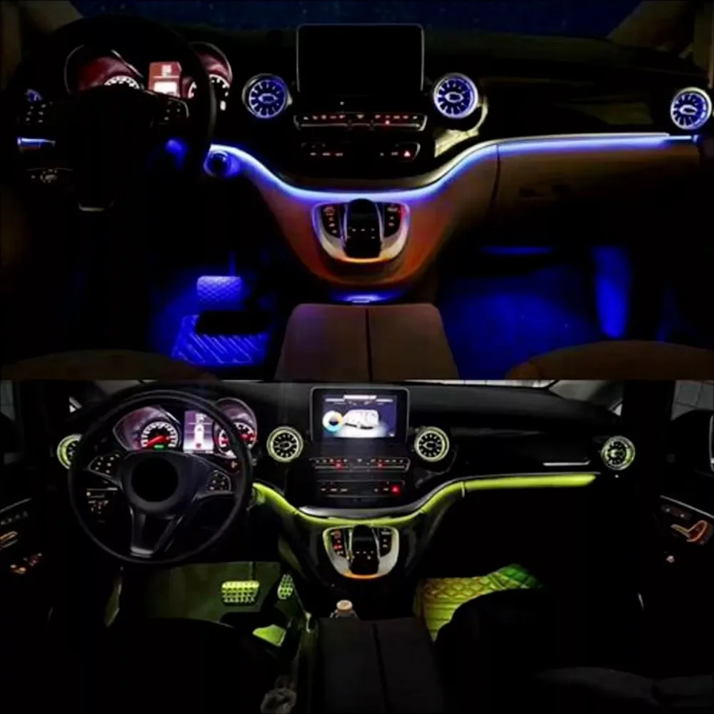 Ambient Light Kit W447 Auto Lighting System Atmosphere Light 64 Colors LED Car Interior Suitable for Mercedes Benz V-class W447