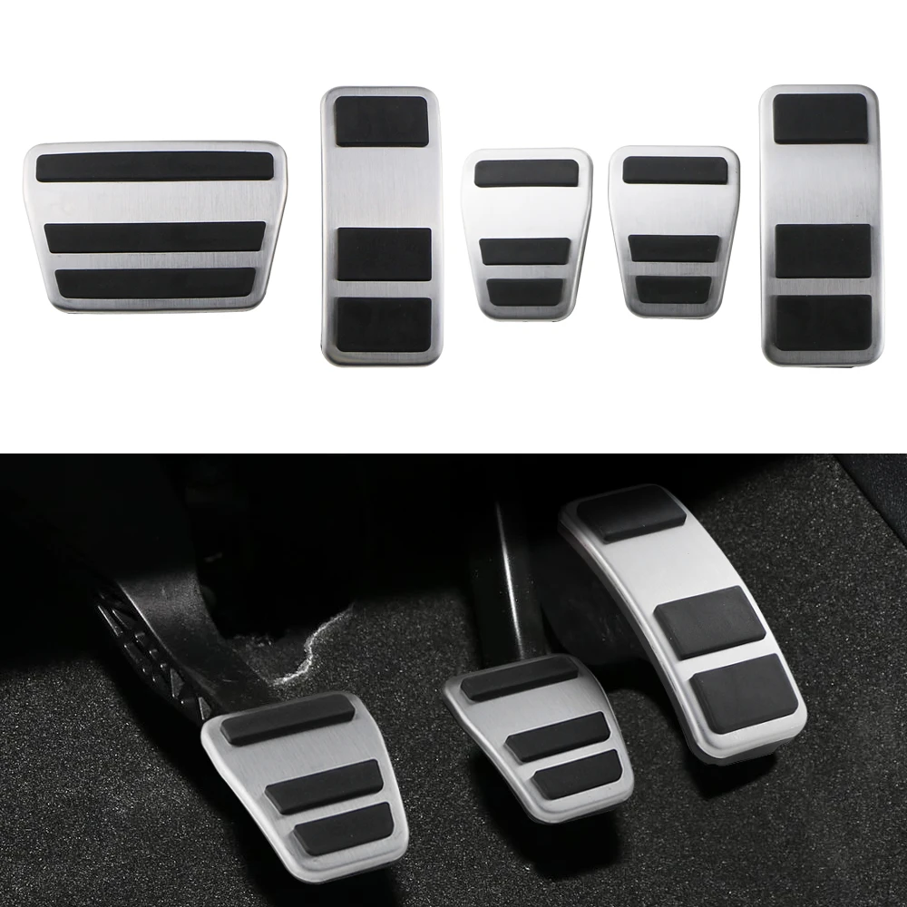 Pedales de coche para Ford Fiesta MK8 2013-2023 Ecosport 2012 - 2023 Puma 2019 - 2023 accesorios de cubierta de Pedal de freno de Gas de acero inoxidable