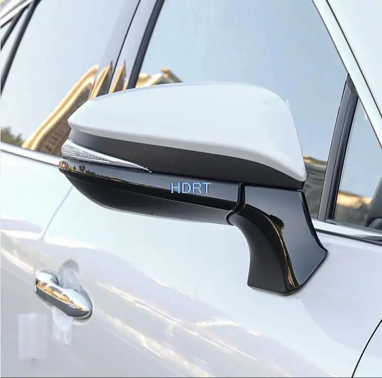 Rearview Mirror Rubbing Strip/Cap Protective Cover Trim ABS chrome/Carbon fibre  Exterior For Toyota Venza Harrier 2021 2022