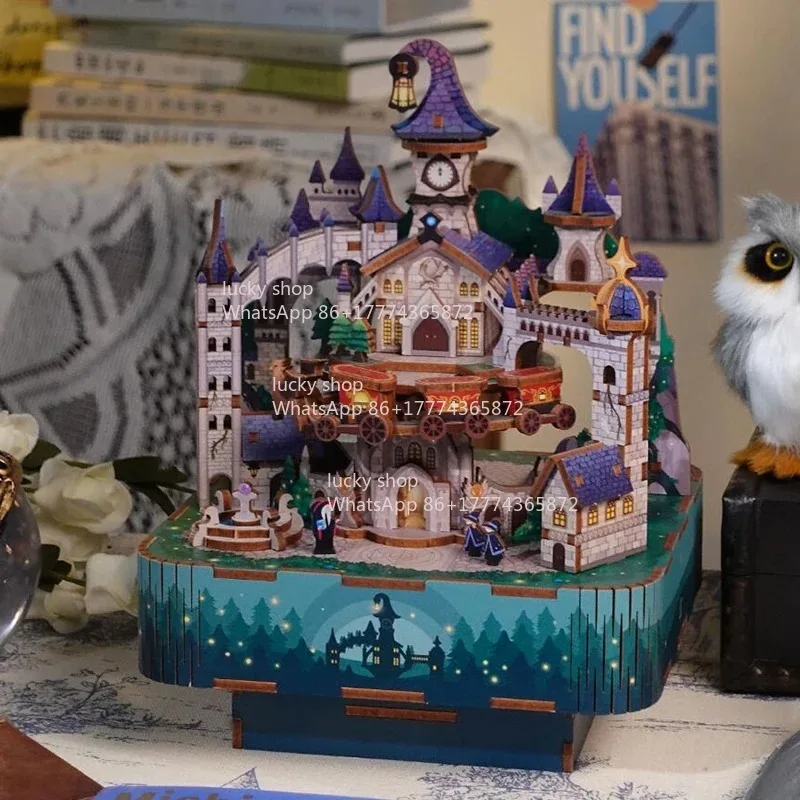 Magic Castle Music Box Architecture Kit Entertainment Goods Essential for Happy Times