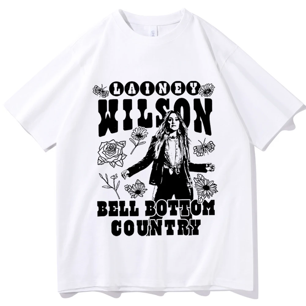 Lainey Wilson Graphic Shirt Lainey Wilson Bell Bottom Country Shirt Manon Lainey Wilson Fan Gift O-Neck Short Sleeve Shirts