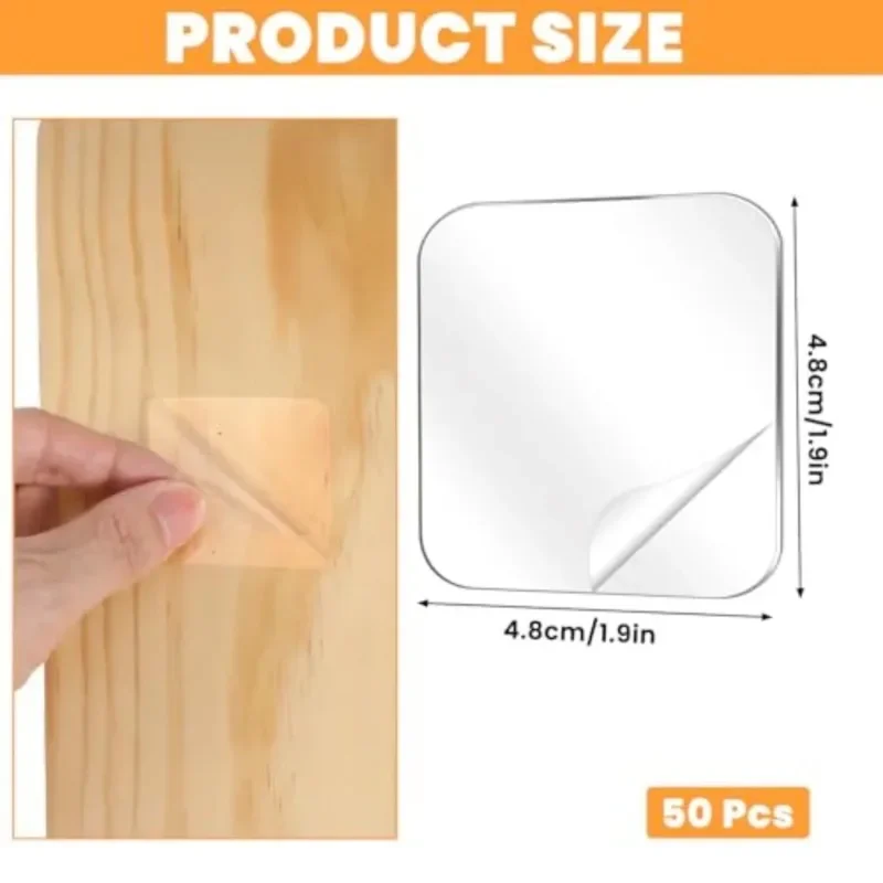 50PCS  Reusable Ultra-Strong Double Sided Adhesive Tape Nano Transparent Wall Stickers Water Proof Household Products Adhesives