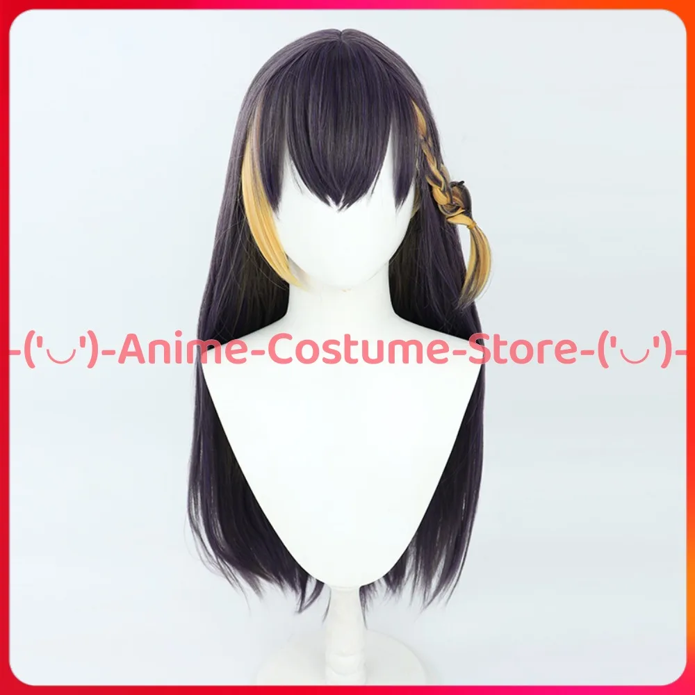 NIJISANJI VTuber Petra Gurin شعر مستعار تأثيري أنيمي لعبة شخصية هالوين كرنفال زي حفلة الباروكات مقاومة للحرارة الشعر الاصطناعية