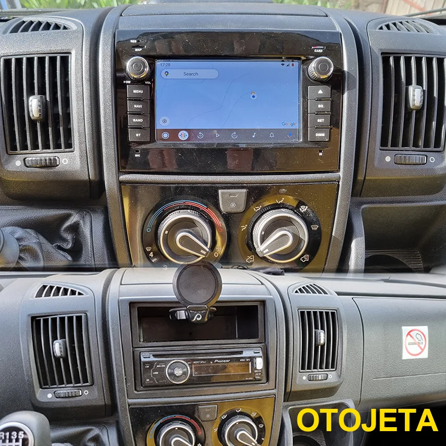 1Din Android 11 Car Radio Stereo GPS For FIAT DUCATO CITROEN JUMPER PEUGEOT BOXER 2007-2015 Multimedia Video Player QLED Screen