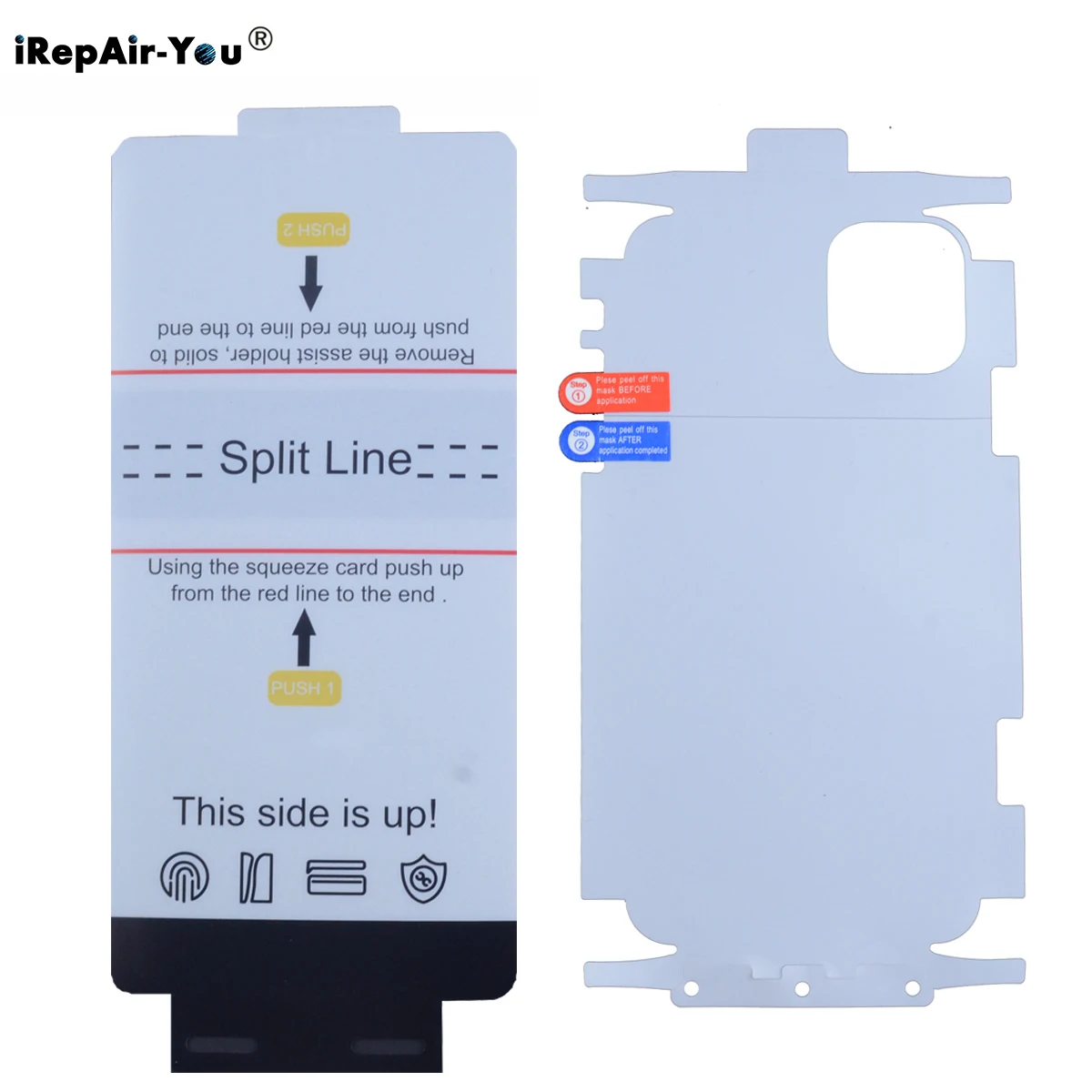 Vorne Hinten Hydrogel Film Für iPhone 15 14 Pro Max 14 Plus 12 Mini 13 14 Pro Max Screen Protector Hinten film + Fixieren Werkzeuge