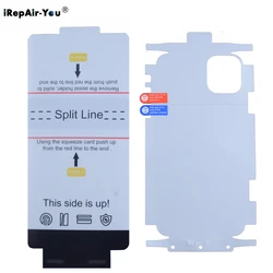 Front Back Hydrogel Film For iPhone 15 14 Pro Max 14 Plus 12Mini 13 14 Pro Max Screen Protector Rear Film+Fix Tools