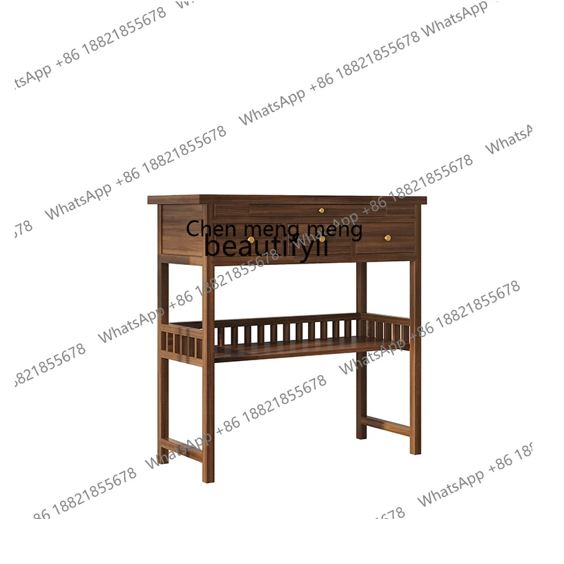 z183  New Chinese Modern Altar Altar Household Incense Burner Table Buddha Shrine Elm God of Wealth Worship Table Buddha Niche