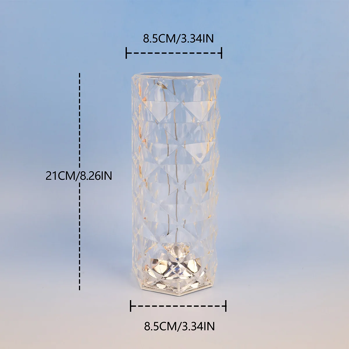 Dream Crystal Rose Desk Lamp, USB 16 Color Charging Touch/remote Control Dimmable, Bedroom and Living Room Decoration Atmosphere