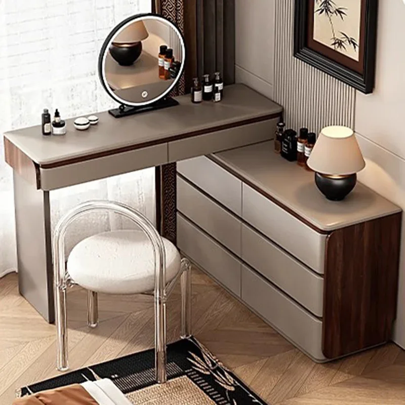 Cabinet Drawers Vanity Table Makeup Bedroom Mirror Chair Dressing Table Nail Women Study Mesa De Maquillaje Trendy Furniture