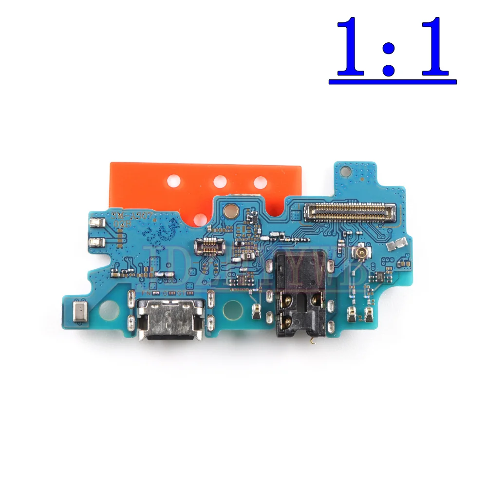 

USB Charging Port Board For Samsung A30s A307F Earpiece Loudspeaker Power Volume Fingerprint Sensor Motherboard Flex Cable