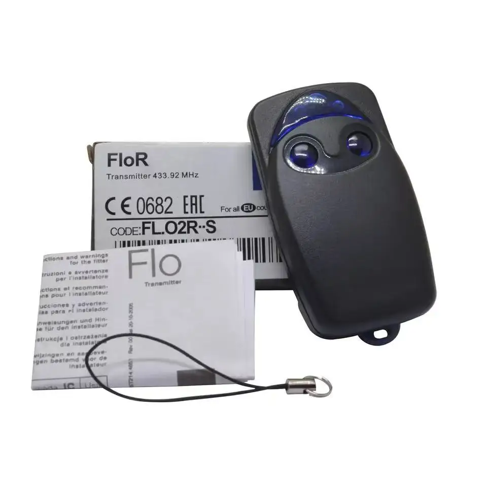 1/5PCS Nice Flor Flo2r FLO2R-S FLO4R-S Flor-s Gate Garage Door Remote Control NICE 433.92MHz Rolling Code Handheld Transmitter